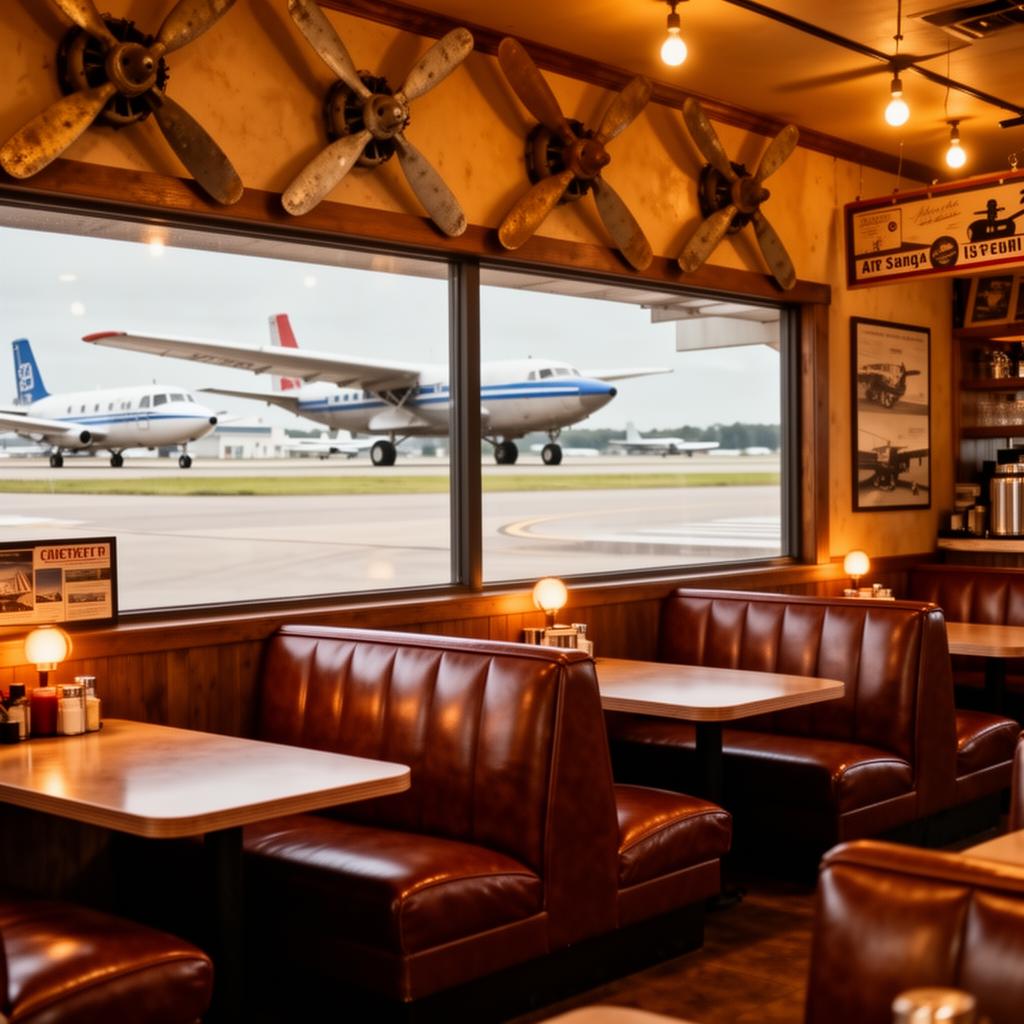 Inside Flightline Cafe